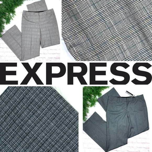 Express Pants - 2 (1 NWT) |•EXPRESS•| Editor Plaid Dress Pants